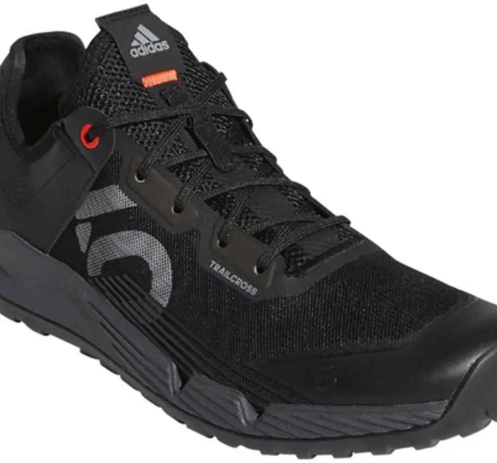 Five Ten returned- Five Ten Trailcross LT Flat Shoes - Men's, Core Black / Gray Two / Solar Red, 14