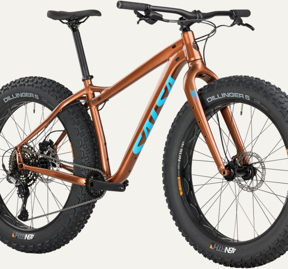 Salsa Salsa Heyday! Cues Fat Tire Bike - 26", Aluminum, Bronze, Large
