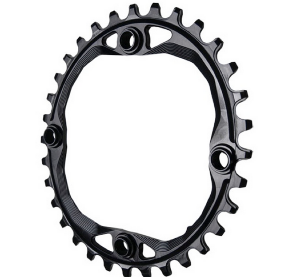 Absolute Black 104 Oval chainring, 104BCD 32t - black