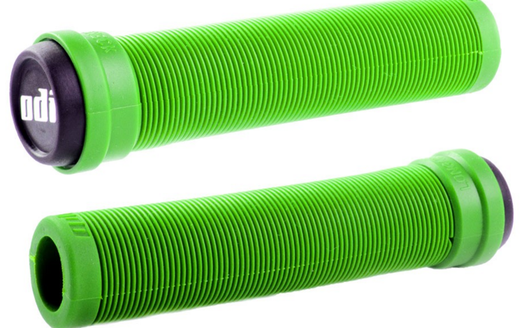 ODI ODI Longneck Soft Flangeless BMX Grips 143mm Lime Green