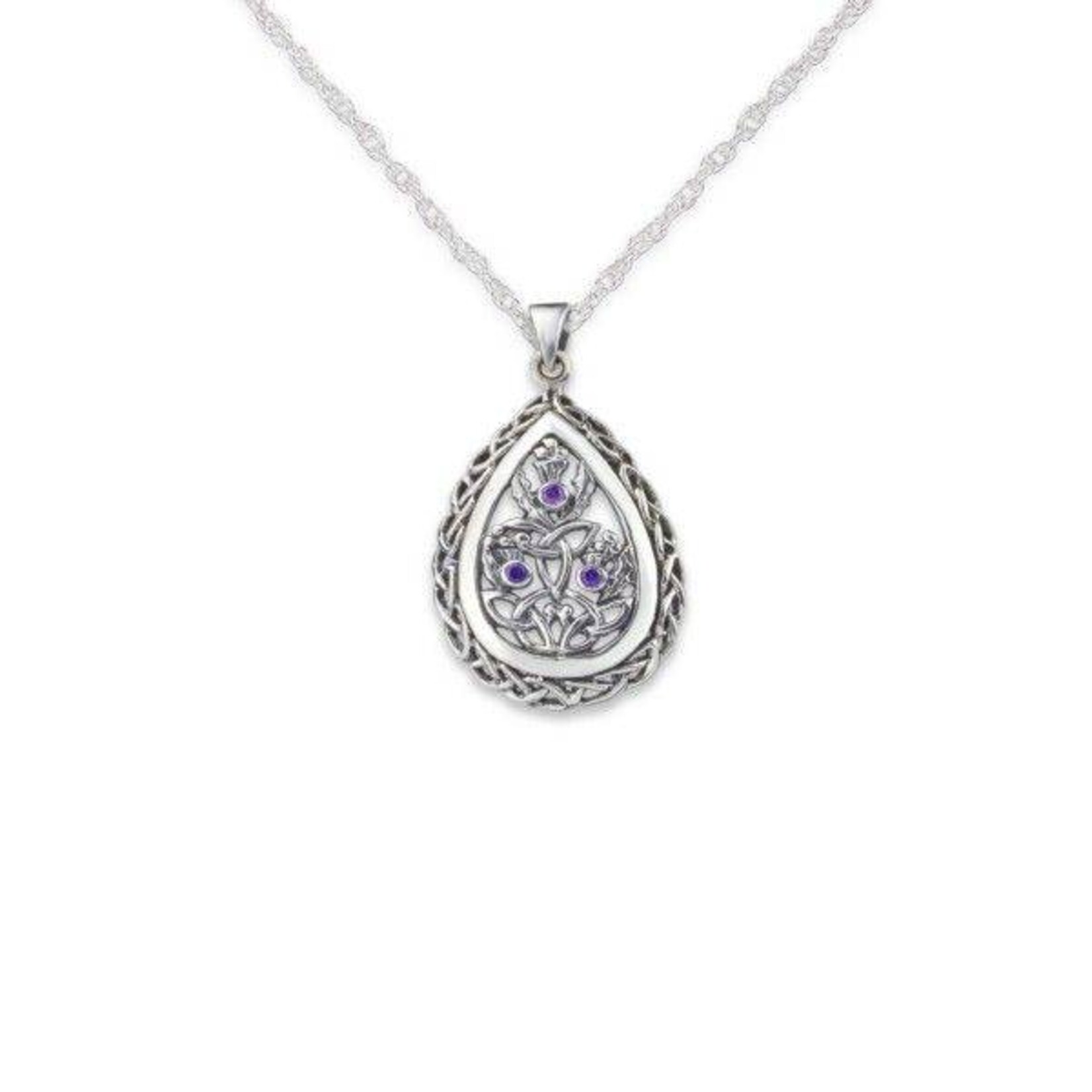 Necklace: Teardrop Thistle