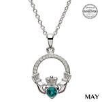 Necklace: SS Cladd Birthstone Crystals