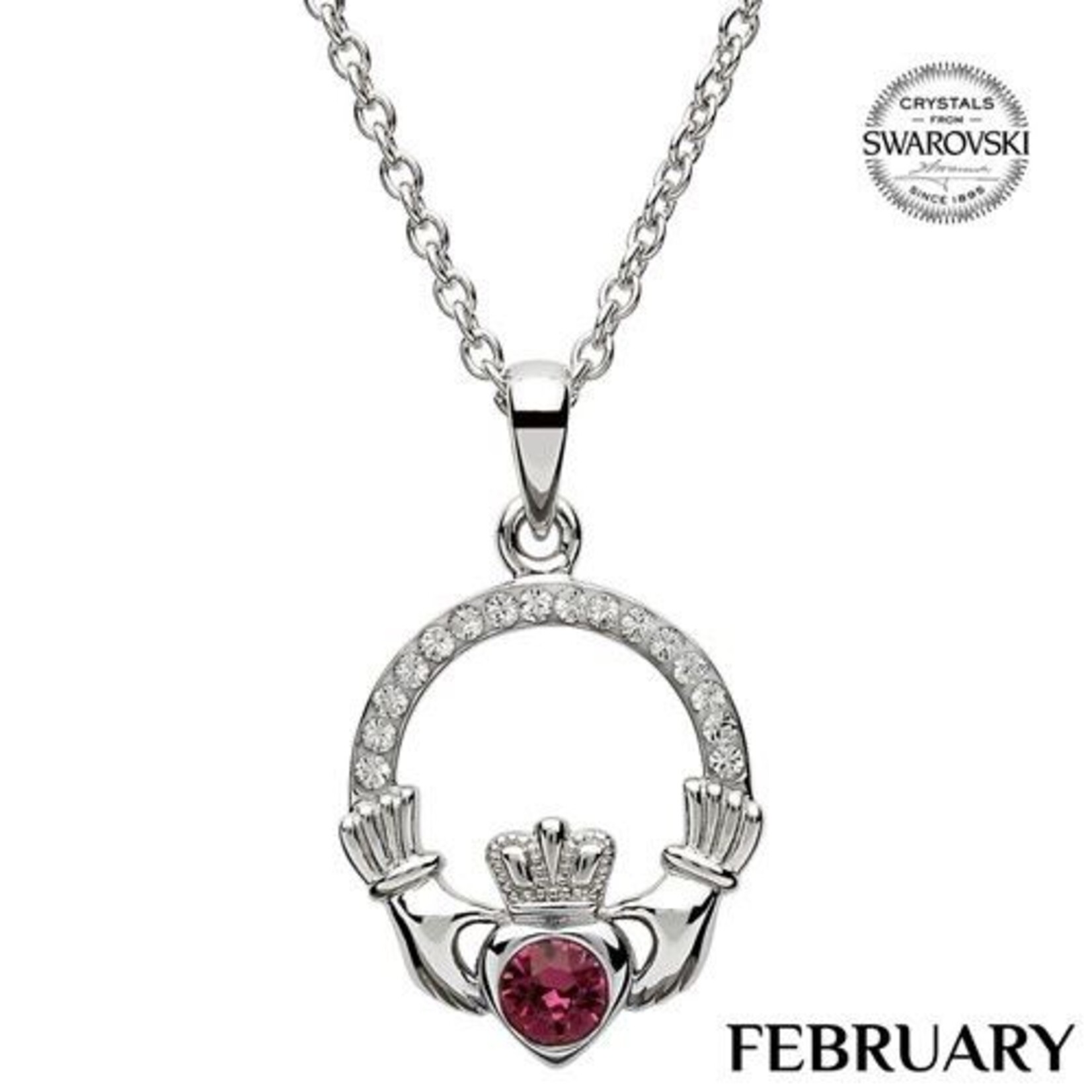 Necklace: SS Cladd Birthstone Crystals