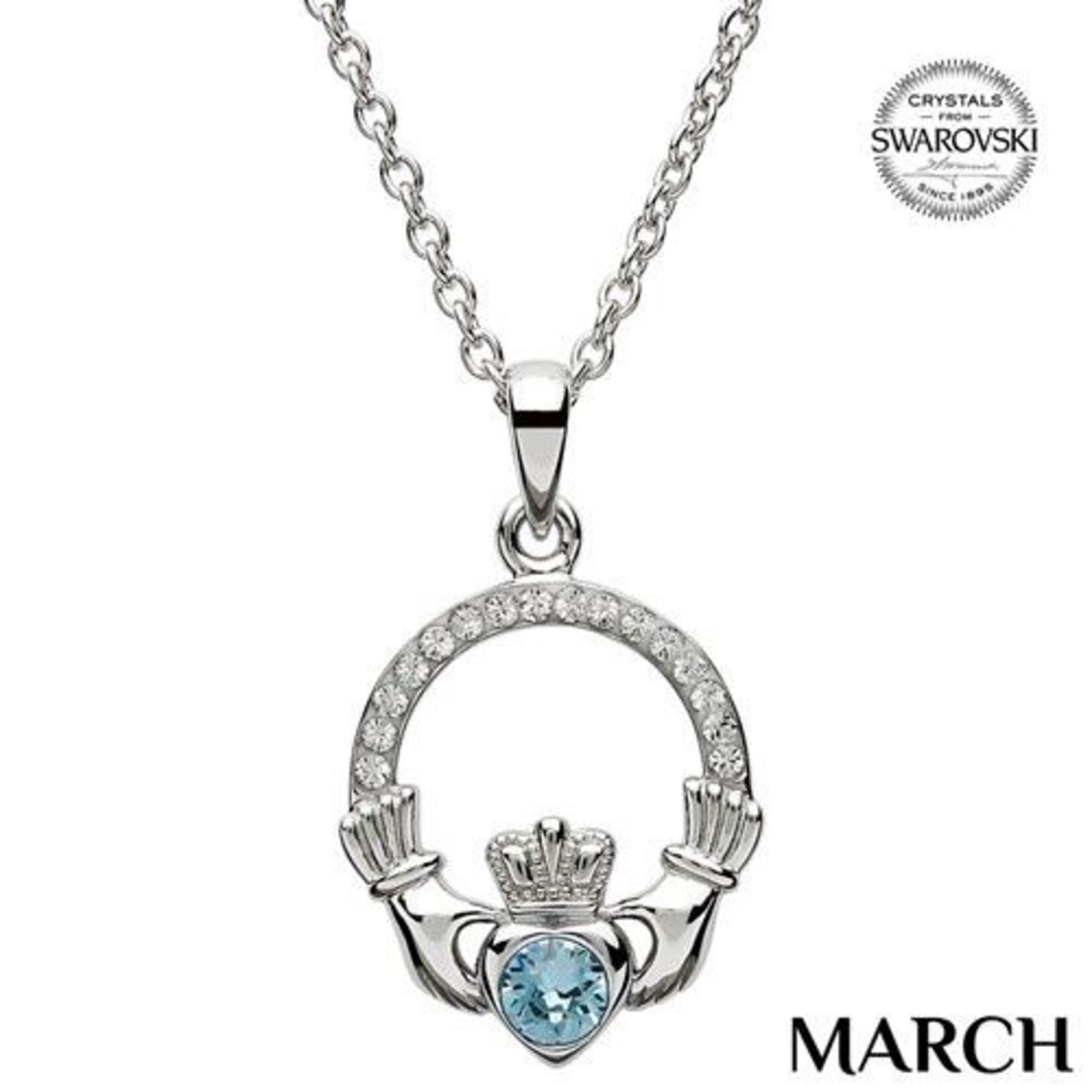 Necklace: SS Cladd Birthstone Crystals