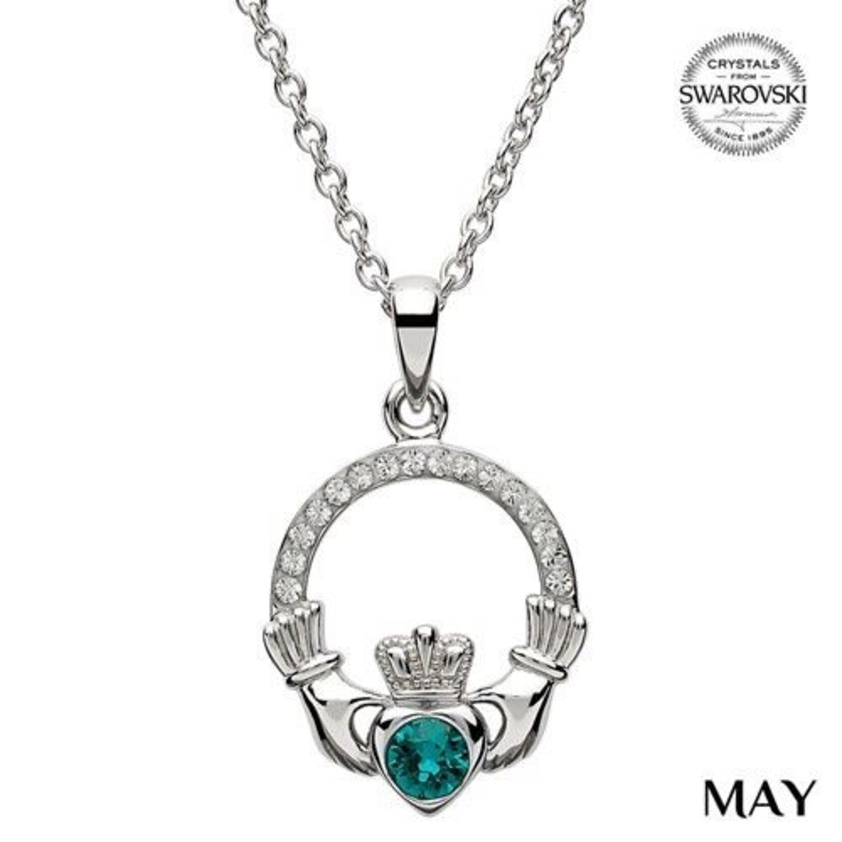 Necklace: SS Cladd Birthstone Crystals