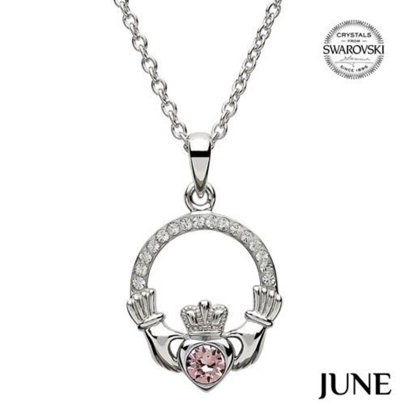 Necklace: SS Cladd Birthstone Crystals