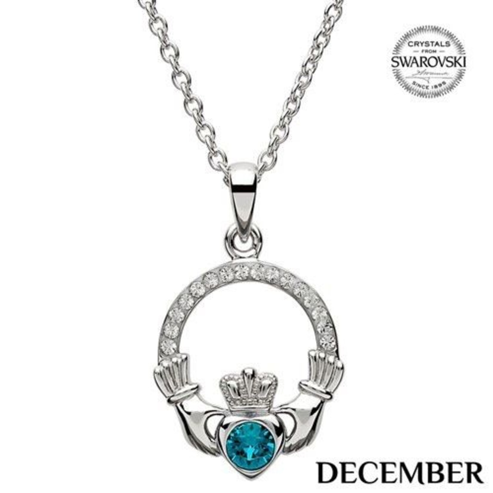 Necklace: SS Cladd Birthstone Crystals