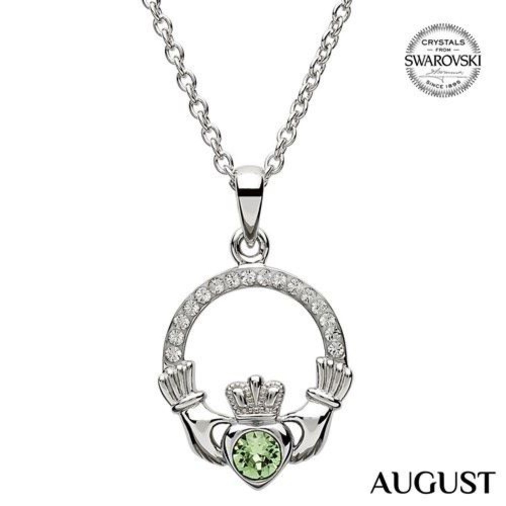 Necklace: SS Cladd Birthstone Crystals
