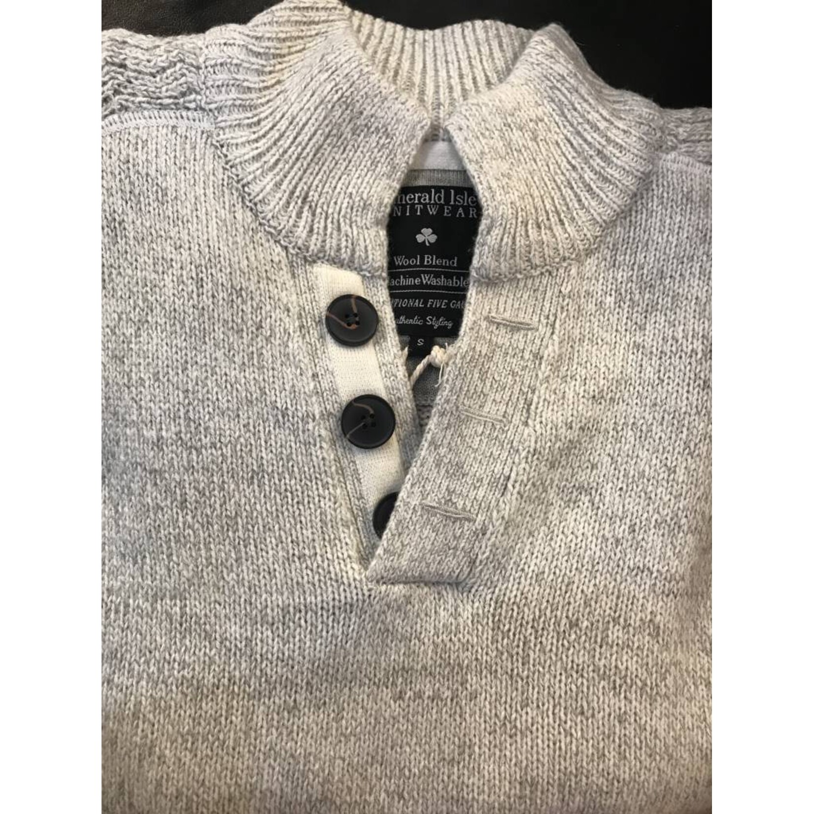 Sweater: Emerald Isle Galway White