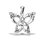 Welman Pendant: SS Butterfly with Trinity