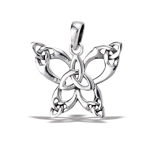 Pendant: SS Butterfly with Trinity