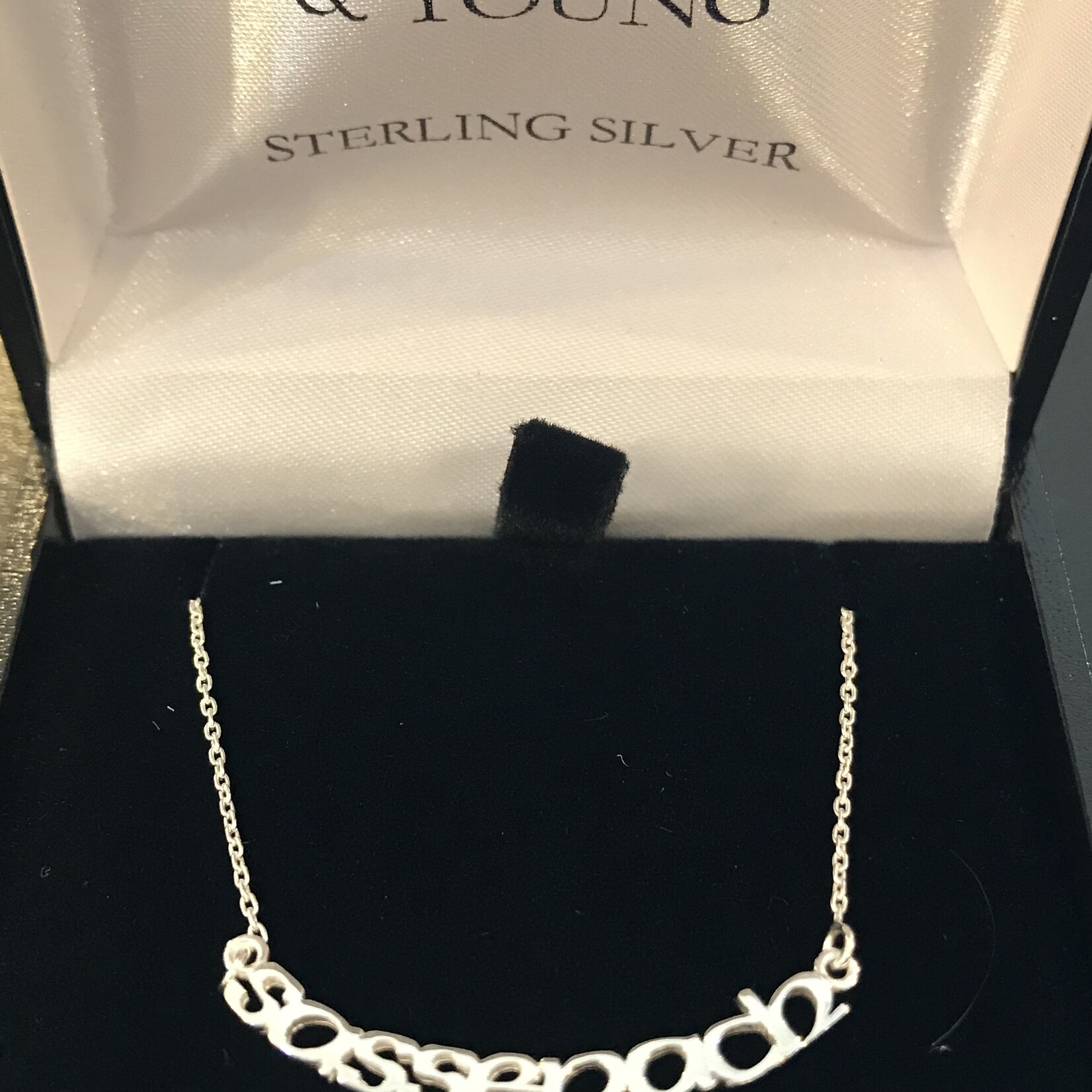 H & Y Necklace: SS Outlander Sassenach