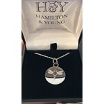 Necklace: Silver Disc Dragonfly