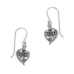 H & Y Earrings: SS Thistle Amethyst