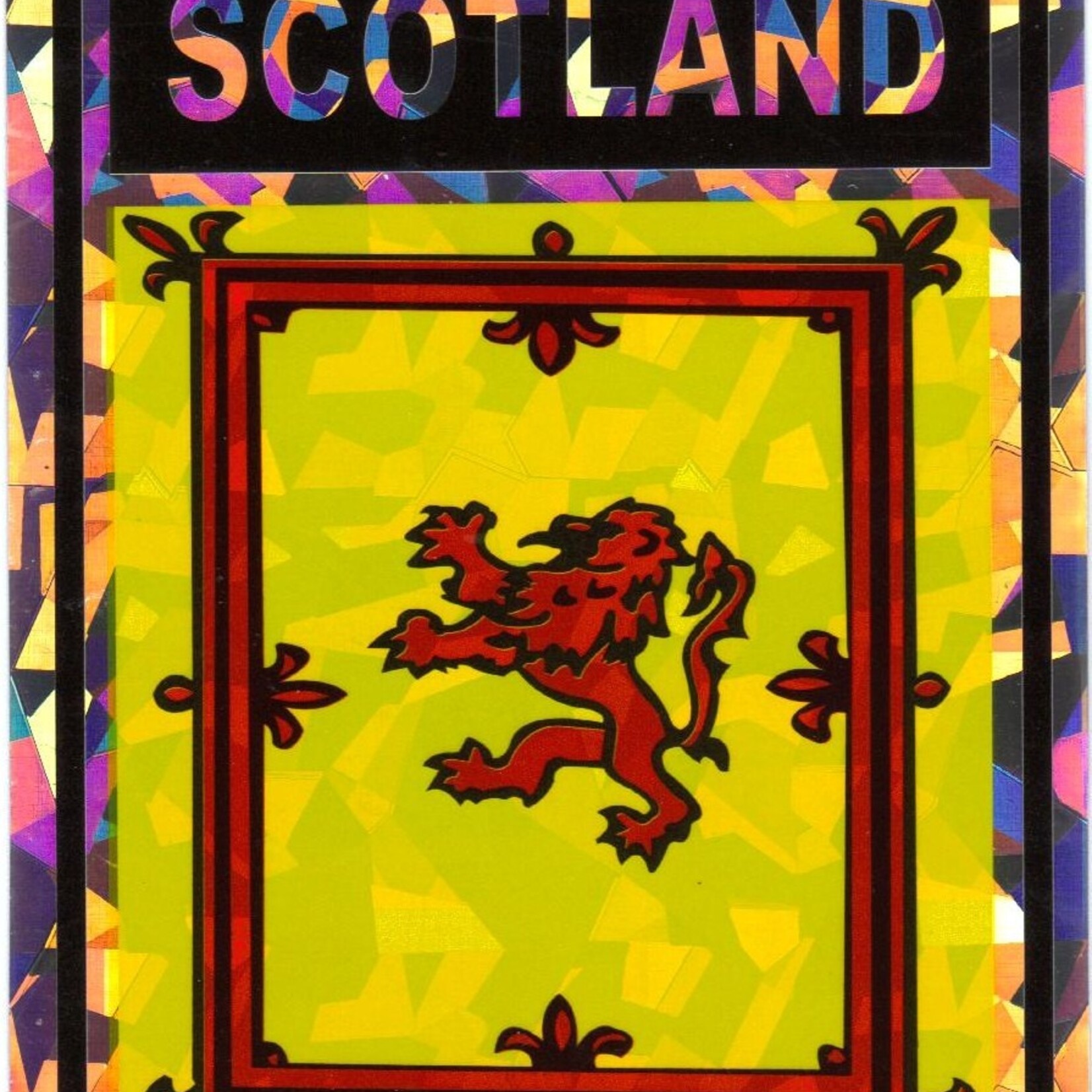 Decal: Vinyl Reflective Scotland Lion 3"x4"