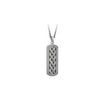 Necklace: SS Oxidized Celtic INGOT