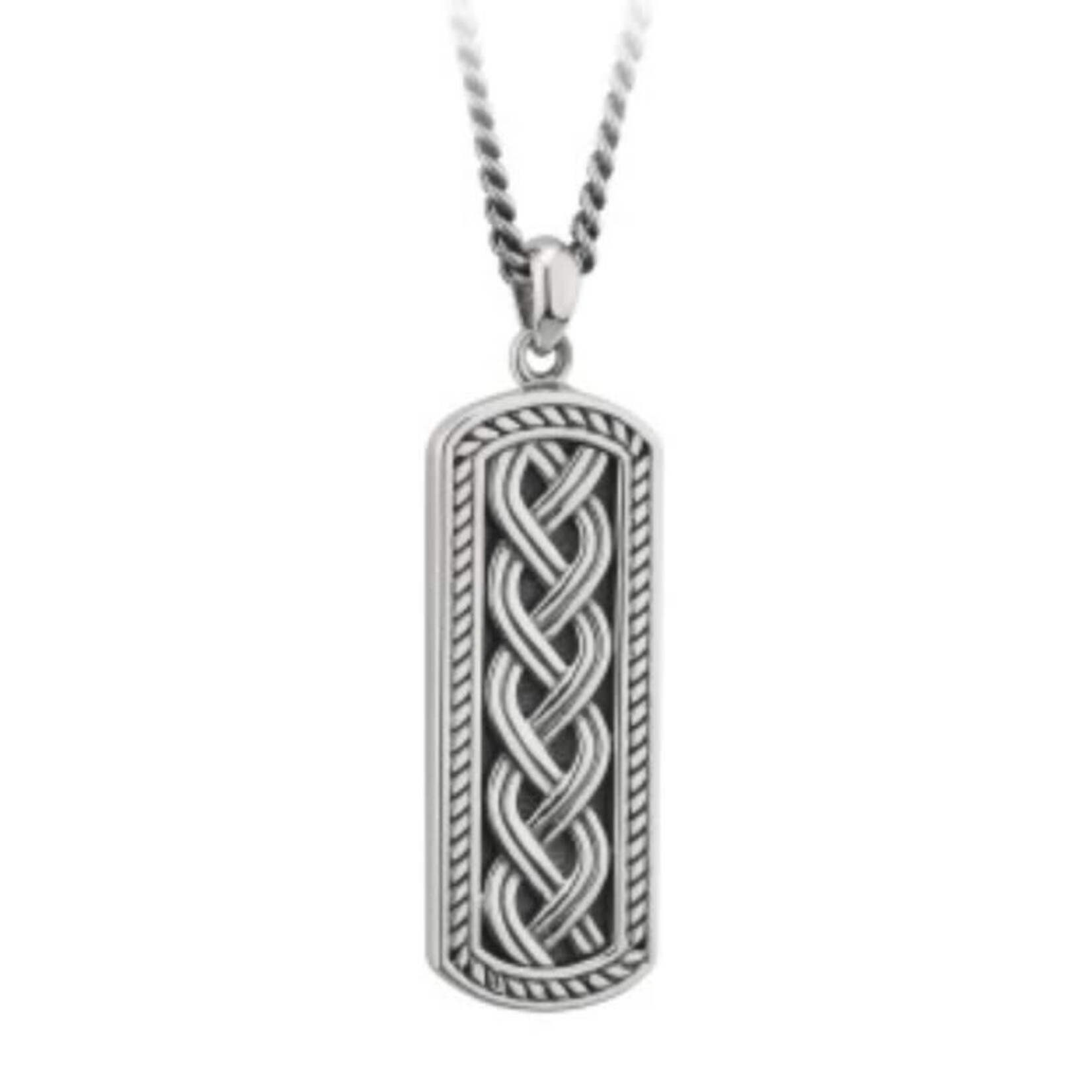 Necklace: SS Oxidized Celtic INGOT