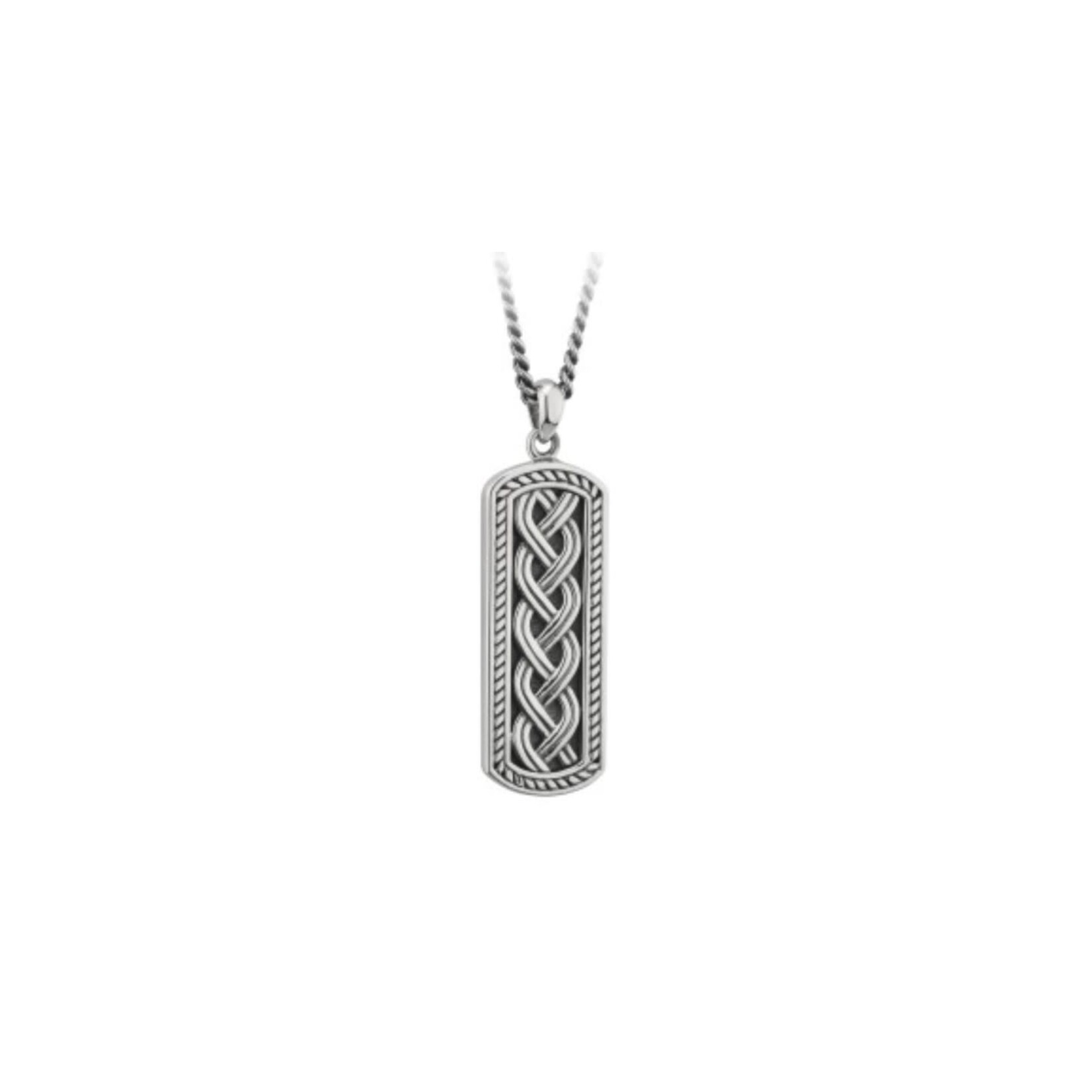 Necklace: SS Oxidized Celtic INGOT