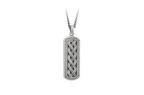 Pendant: S/S Oxidized Celtic INGOT