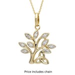 Shanore Necklace: 14k Diamond Tree of Life .10