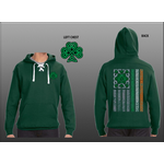 Hoodie: Shamrock Irish Flag Green