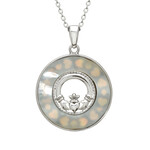 Anu Necklace: SS Claddagh