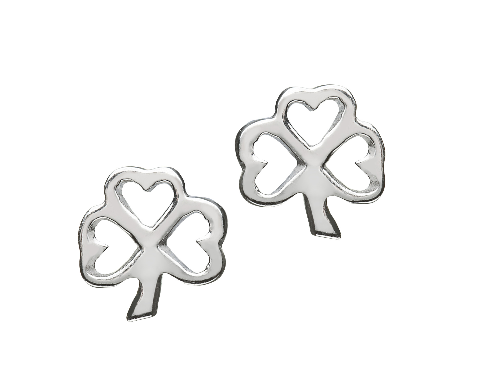 Anu Earrings: SS Open Shamrock