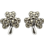 Anu Earrings: SS Marcasite Sham Stud
