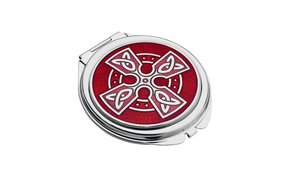 Mirror: Compact Celtic Cross Red