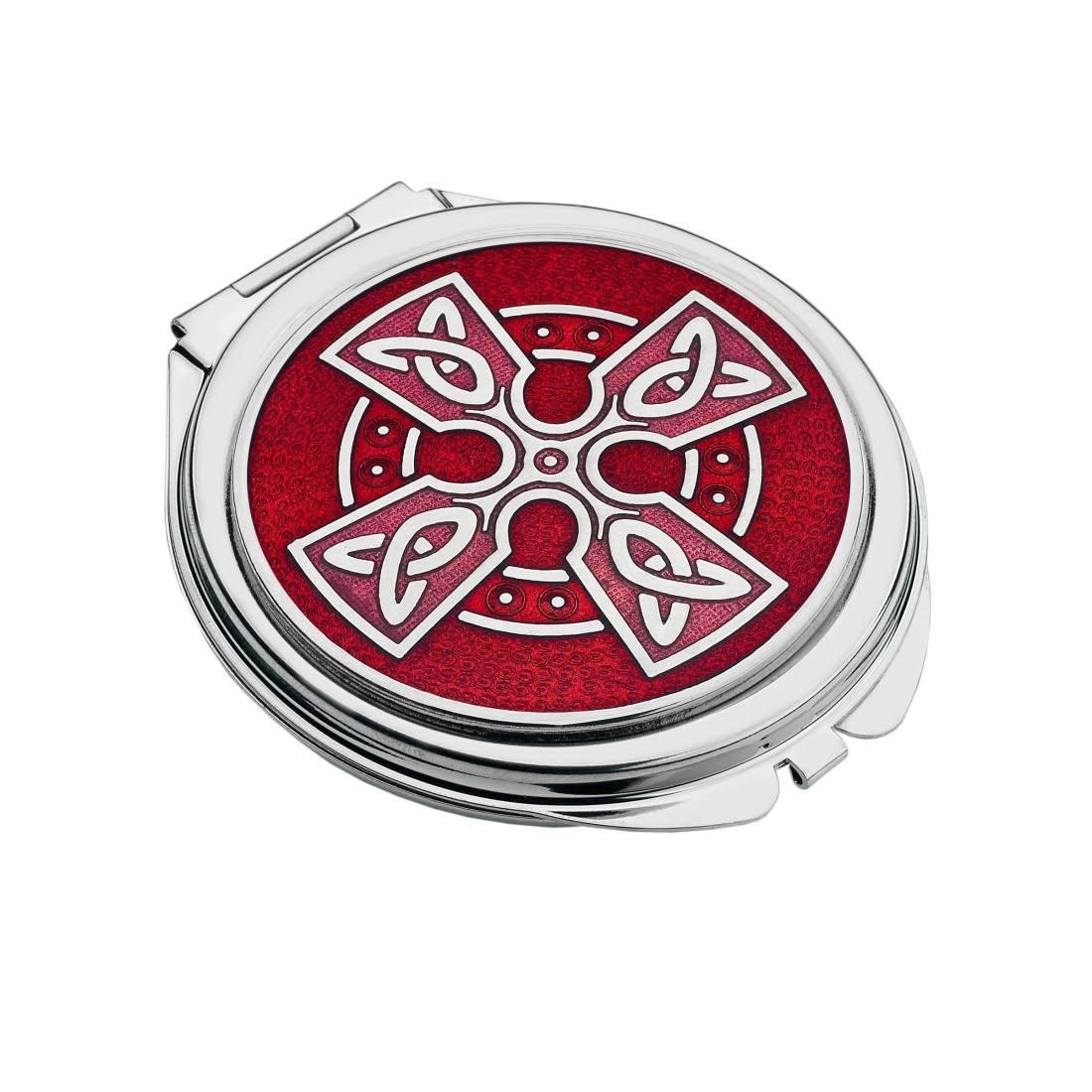 Mirror: Compact Celtic Cross Red