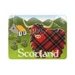 Magnet: Highland Cow Scene
