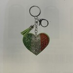Keyring: Rhinestone Ireland Heart