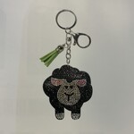 Keyring: Rhinestone Black Sheep