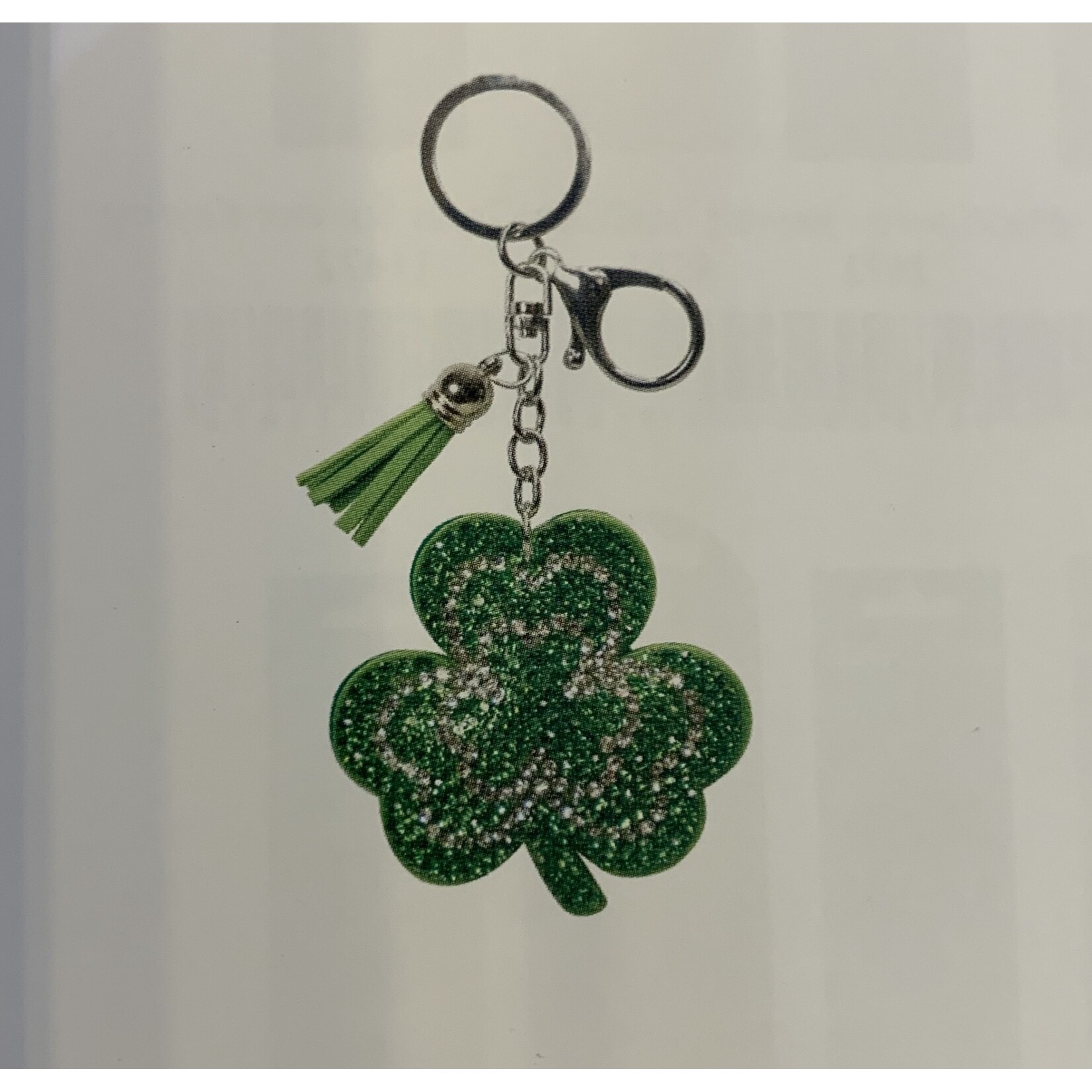 KeyRing: Rhinestone Shamrock