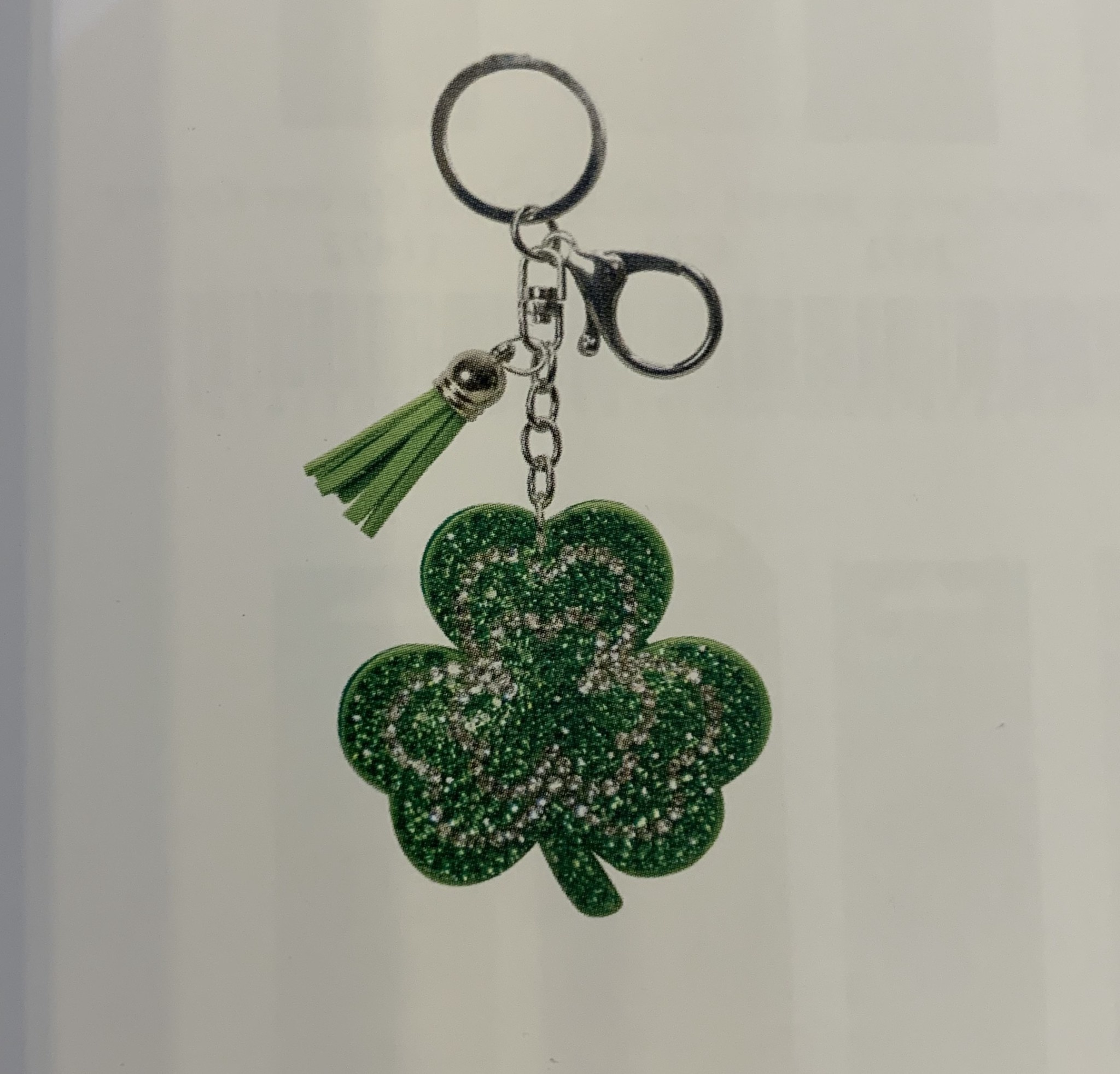 KeyRing: Rhinestone Shamrock