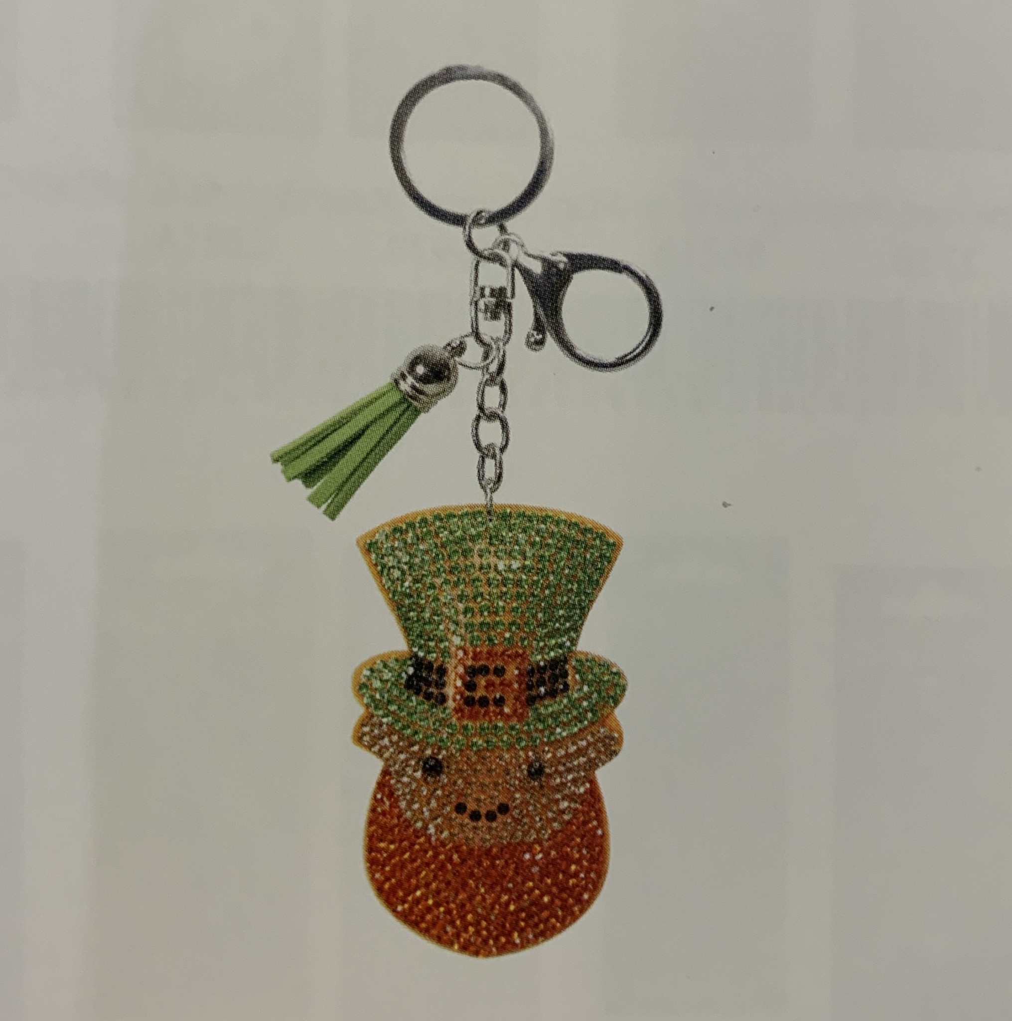 KeyRing: Rhinestone Leprechaun