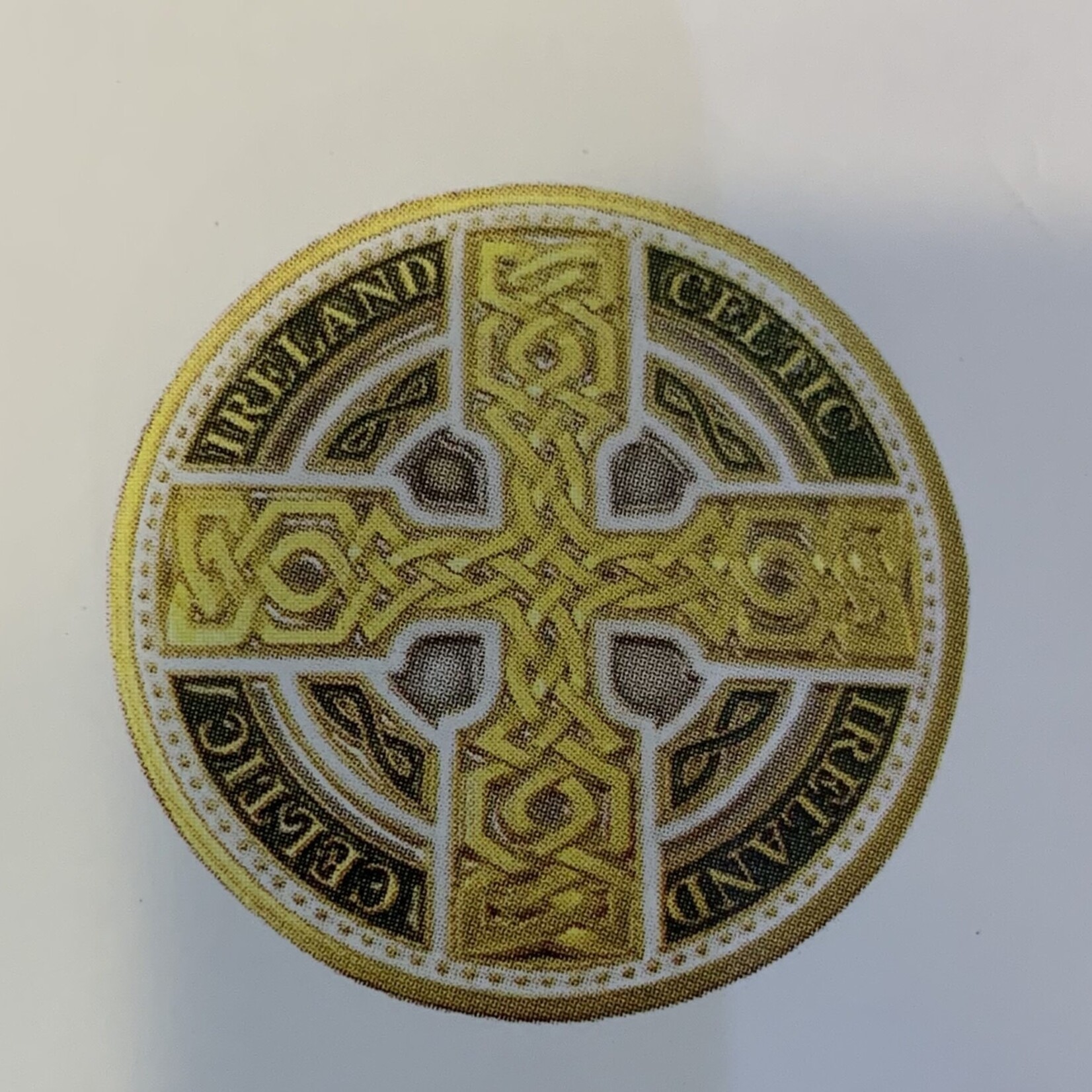 Charm: Collectors Coin Celtic Cross