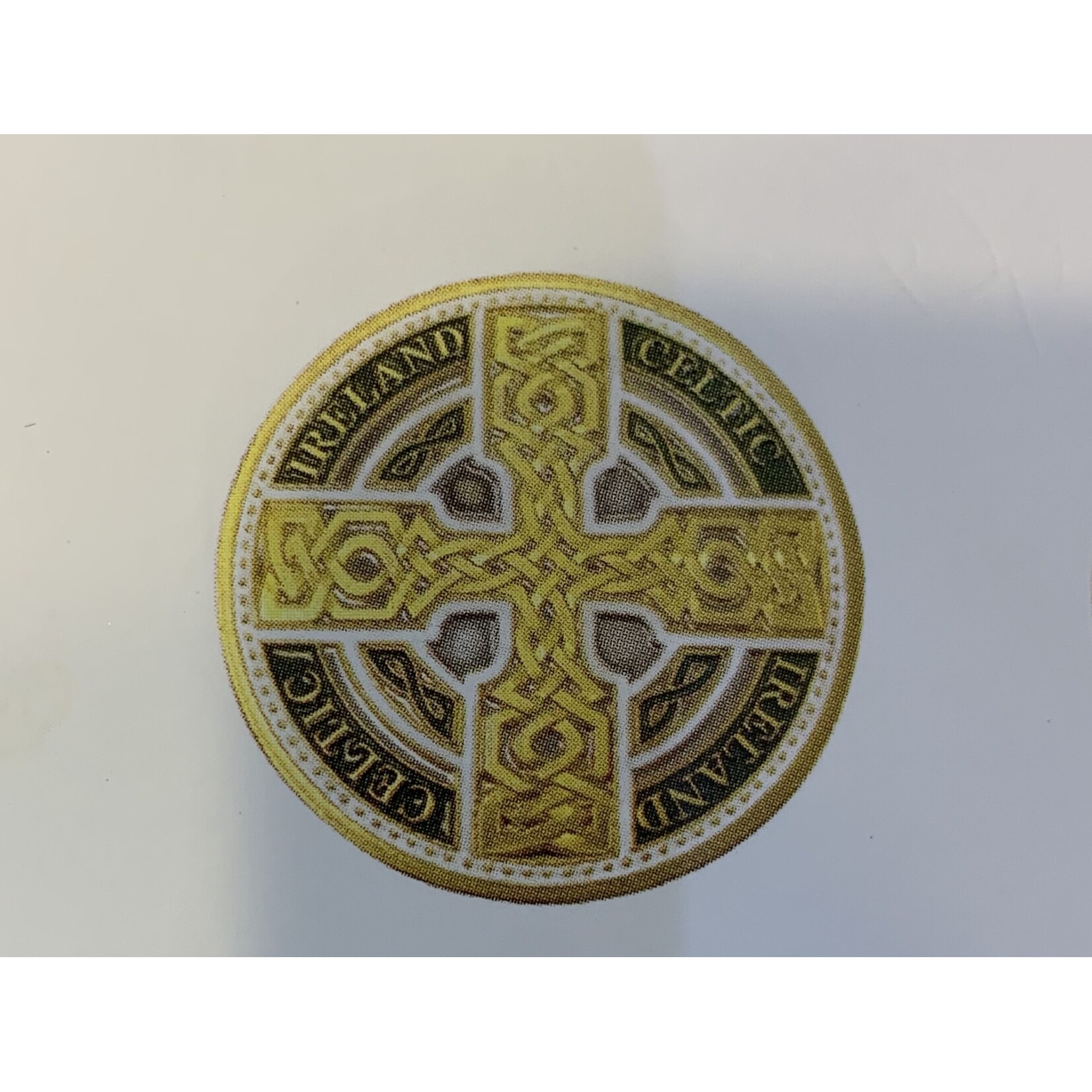 Charm: Collectors Coin Celtic Cross
