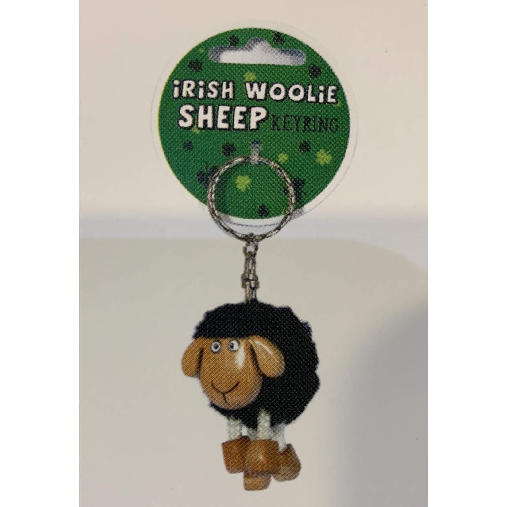 Keyring: Pom Pom Sheep Black