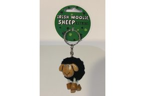 Keyring: Pom Pom Sheep Black