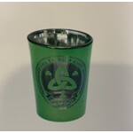 Shot Glass: Green and Silver Trinity