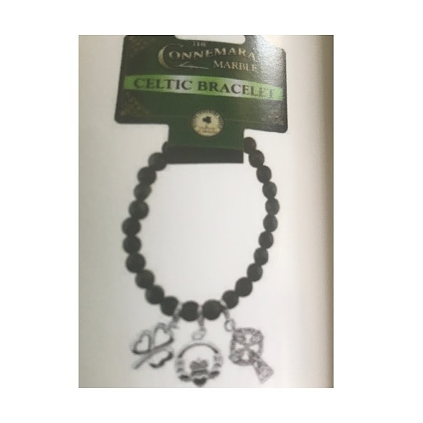 Connemara Marble Bracelet: Connemara Marble, Irish Charms