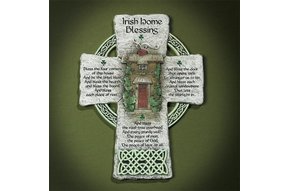 Wall Hanging: Celtic Cross Irish Blessing