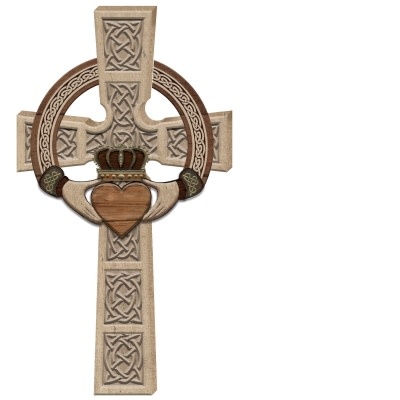 Wall Hanging: Claddagh Celtic Cross