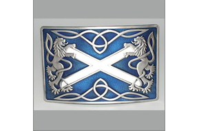 Buckle: Highland Saltire, Blue