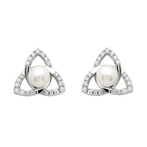 Shanore Earrings: Trinity Pearl
