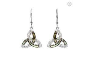 Earring: SS Abalone Trin Drp