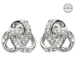 Earring: SS Crystal Stud Knot