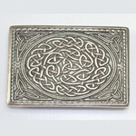 Glen Esk Buckle: Knot, Polished Pewter