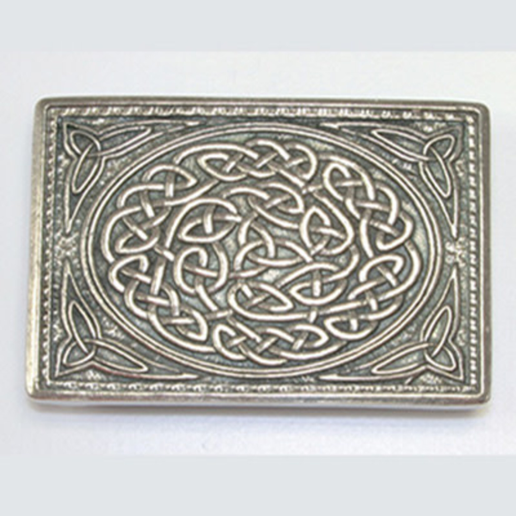 Glen Esk Buckle: Knot, Polished Pewter